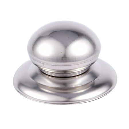 Home 58mm Diameter Silver Tone Metal Base Pot Lid Knob