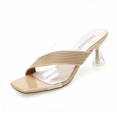 2023 Female Slippers Women Fashion High Heels Transparent Medium Heel Elegant Summer Sandals for Girls Women s Shoes 34 apricot 39
2023 Female Slippers Women Fashion High Heels Transparent Medium Heel Elegant Summer Sandals for Girls Women s Shoes 34 apricot 39
