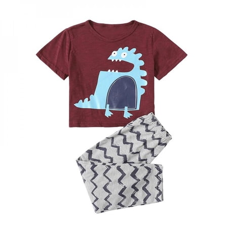 Malisata summer Cotton Boys cartoon dinosaur Printed Sportswear 2pcs short Clothes Sets Short sleeve Top + striped long pants
Malisata summer Cotton Boys cartoon dinosaur Printed Sportswear 2pcs short Clothes Sets Short sleeve Top + striped long pants