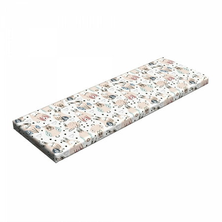 Easter Bench Pad Childish Baby Rabbits with Flowers and Hearts Spring Bunnies HR Foam Cushion with Decorative Fabric Cover 45 x 15 x 2 Pale Peach Multicolor by Ambesonne
Easter Bench Pad Childish Baby Rabbits with Flowers and Hearts Spring Bunnies HR Foam Cushion with Decorative Fabric Cover 45 x 15 x 2 Pale Peach Multicolor by Ambesonne