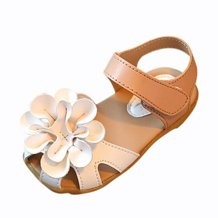 Yinguo Kids Girls Flowers Shoes Sandals Princess Shoes Sandals Dancing Shoes