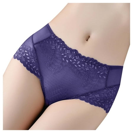 Womens Lacehigh Waist Plus Size Female Lift Seamless Breech Thongs