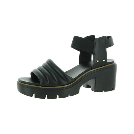 Dr. Scholl s Womens A Mood Leather Stretch Ankle Strap