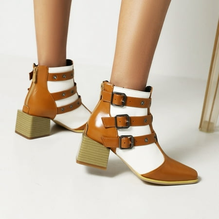 VKEKIEO Thigh High Boots Round Toe High Heel Walking Shoes Ornamental Zipper Buckle Yellow Winter Boots
VKEKIEO Thigh High Boots Round Toe High Heel Walking Shoes Ornamental Zipper Buckle Yellow Winter Boots