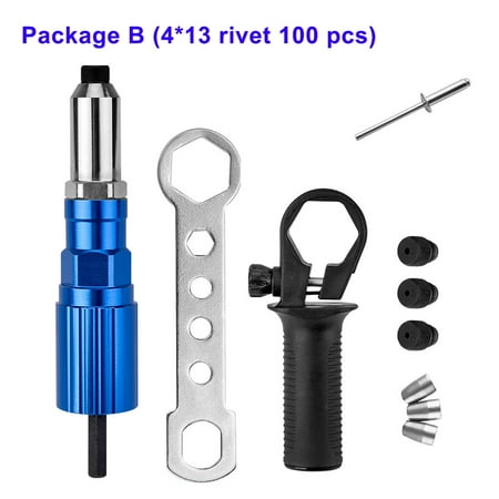 Riveter Electric Rivet Nut Adapter Carbon Steel Woodworking Drill Riveting Driver Tool Type 2
Riveter Electric Rivet Nut Adapter Carbon Steel Woodworking Drill Riveting Driver Tool Type 2
