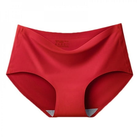 Xmarks Women s Seamless Briefs Ice Silk Panties Mid-Rise No Show Underwear Red M
Xmarks Women s Seamless Briefs Ice Silk Panties Mid-Rise No Show Underwear Red M