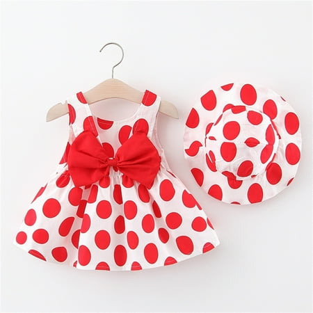 Toddler Infant Baby Girls Summer Princess Dresses Vacation Beach Sleeveless Sun Hat Set Ruffles Dot Dress 0-3 Years
Toddler Infant Baby Girls Summer Princess Dresses Vacation Beach Sleeveless Sun Hat Set Ruffles Dot Dress 0-3 Years