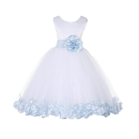 Ekidsbridal Satin White Ice Blue Tulle Petal Christmas Junior Bridesmaid Recital Easter Holiday Wedding Pageant Communion Princess Birthday Girl Clothing Baptism 302S size 4 Flower Girl Dress
Ekidsbridal Satin White Ice Blue Tulle Petal Christmas Junior Bridesmaid Recital Easter Holiday Wedding Pageant Communion Princess Birthday Girl Clothing Baptism 302S size 4 Flower Girl Dress