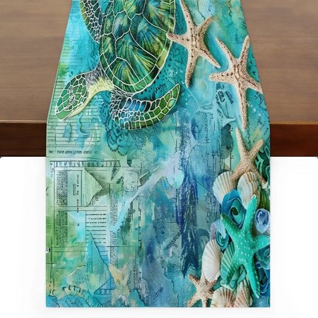 Qzaxky Table Runner Boho Table Runner Green Sea Turtles Beach Bohemian Boho Outdoor Table Runner Decoration for Indoor Outdoor Home Dinner Party Wedding Decor 13 x 108 Inch
Qzaxky Table Runner Boho Table Runner Green Sea Turtles Beach Bohemian Boho Outdoor Table Runner Decoration for Indoor Outdoor Home Dinner Party Wedding Decor 13 x 108 Inch