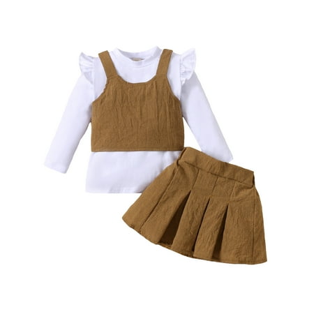 Ma&Baby Kids Girls Autumn T Shirts Plaid Camisole Pleated Skirt Set 3pcs Outfit Clothes
Ma&Baby Kids Girls Autumn T Shirts Plaid Camisole Pleated Skirt Set 3pcs Outfit Clothes