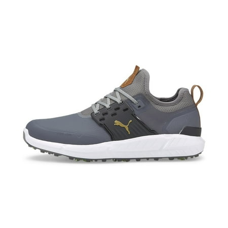NEW Puma Mens Ignite Articulate Golf Shoes Grey / Gold / Black Sz. 10 M