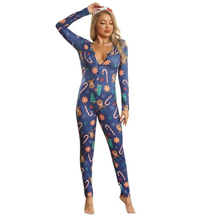 Casual Female Sleepwear Women S Christmas Printed V-Neck Button Long Sleeve Long One-Piece Ladies Pajama
Casual Female Sleepwear Women S Christmas Printed V-Neck Button Long Sleeve Long One-Piece Ladies Pajama