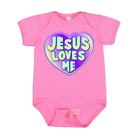 Inktastic Jesus Loves Me Gift Baby Boy or Baby Girl Bodysuit