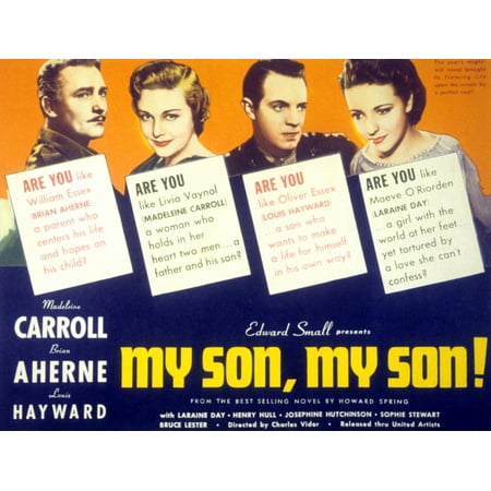 My Son My Son Rolled Canvas Art - (14 x 11)