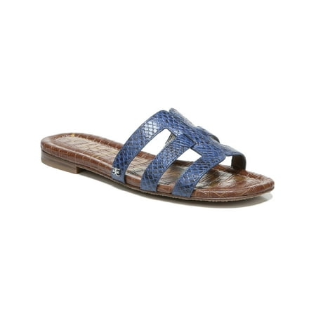 SAM EDELMAN Womens Blue Logo Bettie Slip On Flip Flop Sandal 6 M