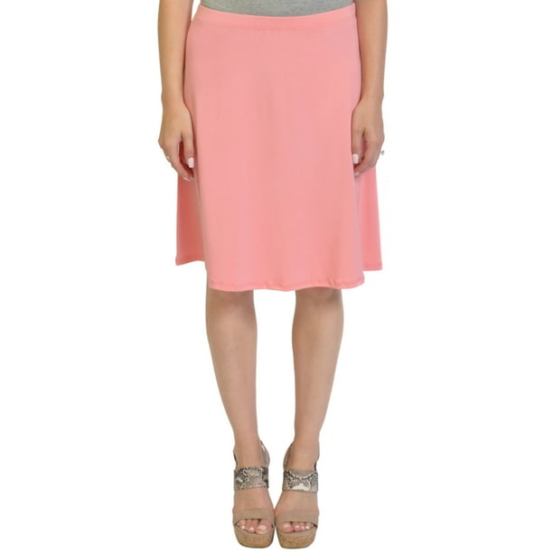 Knee Length A-Line Flowy Skirt | Comfortable Clothes for Women and Girls | Child Small - Adult 5X