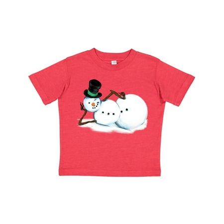 Inktastic Sassy Snowman in Top Hat Gift Toddler Boy or Toddler Girl T-Shirt