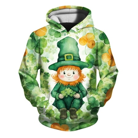 KUNKASA Baby Toddler Boy s Cotton Crewneck Long Sleeve Sweatshirt Little Girls Kids Hooded Unisex St. Patrick s Day Printed Pullover Hoodie With Pocket Fashion Winter Clothes 3-4 Years
KUNKASA Baby Toddler Boy s Cotton Crewneck Long Sleeve Sweatshirt Little Girls Kids Hooded Unisex St. Patrick s Day Printed Pullover Hoodie With Pocket Fashion Winter Clothes 3-4 Years