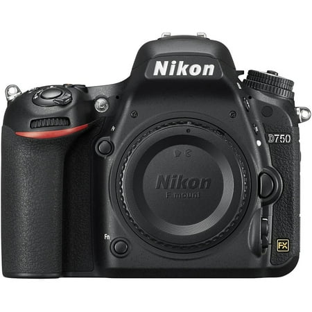 Nikon D750 24.3MP HD 1080p FX-Format Digital SLR Camera (Body) (Certified Refurbished)