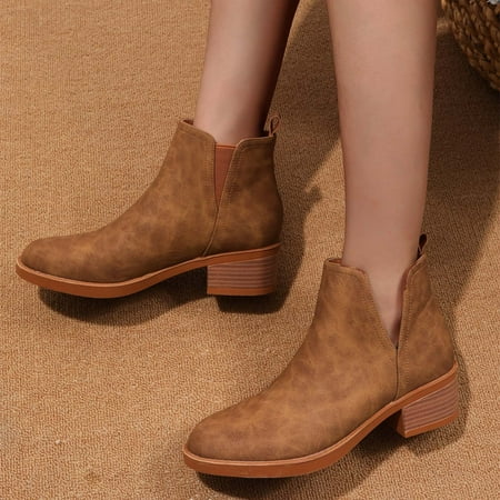 ZMHEGW Boots For Women Autumn And Winter Ankle Zipper Round Toe Middle Heel Thick Heel Solid Color Comtable Boots Shoes
ZMHEGW Boots For Women Autumn And Winter Ankle Zipper Round Toe Middle Heel Thick Heel Solid Color Comtable Boots Shoes