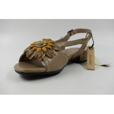 Bussola Lisoba Sling Women s Taupe Leather Slingbacks EU 36