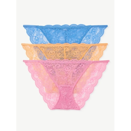 JOYSPUN Women s Lace Bikini Panty 3-Pack JS687
