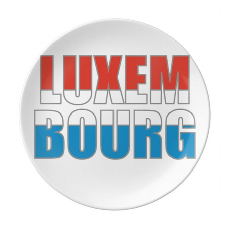 Luxembourg Country Flag Name Plate Decorative Porcelain Salver Tableware Dinner Dish
Luxembourg Country Flag Name Plate Decorative Porcelain Salver Tableware Dinner Dish