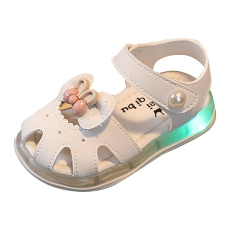 Tengma Toddler Girl Sandals Children Shoes Fashion Sandals Light Shoes Summer Baby Soft Soled Walking Shoes Girls Princess Flash Sandals Sandals for Girls (White Size: 26)
Tengma Toddler Girl Sandals Children Shoes Fashion Sandals Light Shoes Summer Baby Soft Soled Walking Shoes Girls Princess Flash Sandals Sandals for Girls (White Size: 26)