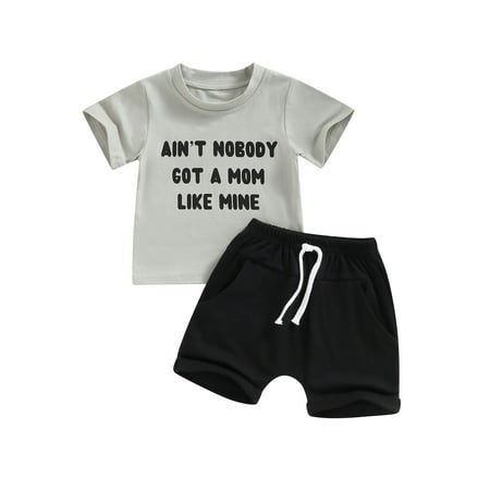 wybzd Toddler Baby Boy Summer Clothes Ain t Nobody Got A Mom Like Mine Short Sleeve T-Shirt+Shorts Outfits
wybzd Toddler Baby Boy Summer Clothes Ain t Nobody Got A Mom Like Mine Short Sleeve T-Shirt+Shorts Outfits