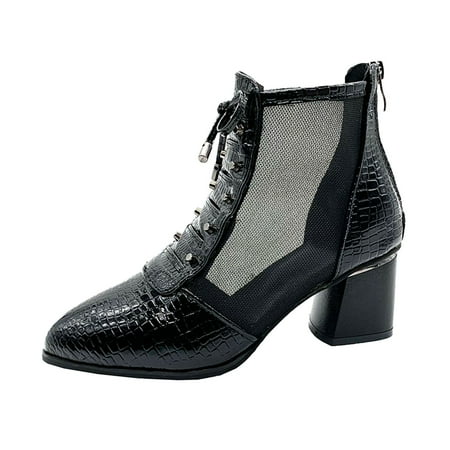 TAIAOJING Women s Ankle Boots Thick Heel Hollow Out Boots Mesh Pointed Zipper Back Shoes Boots Zapatillas
TAIAOJING Women s Ankle Boots Thick Heel Hollow Out Boots Mesh Pointed Zipper Back Shoes Boots Zapatillas