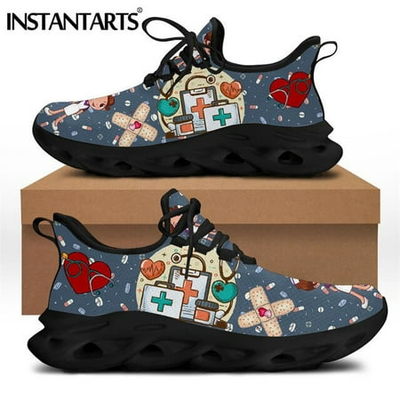 INSTANTARTS Brand Design Women Sneakers White Nursing Shoes Cute Cartoon Nurse Doctor Medical Print Light Lace-up Flats Footwear
INSTANTARTS Brand Design Women Sneakers White Nursing Shoes Cute Cartoon Nurse Doctor Medical Print Light Lace-up Flats Footwear