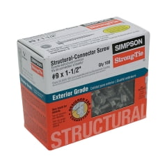 Simpson Strong-Tie Simpson Strong-Tie - SD9112R100 - Strong-Drive No. 9 x 1-1/2 in. L Star Hex Head Connector Screw 0.9 lb. - 100/Pack
Simpson Strong-Tie Simpson Strong-Tie - SD9112R100 - Strong-Drive No. 9 x 1-1/2 in. L Star Hex Head Connector Screw 0.9 lb. - 100/Pack