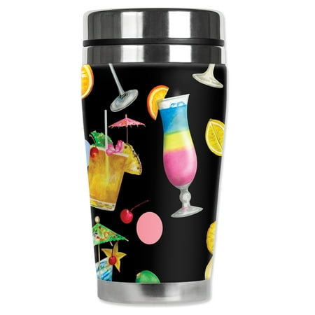 Mugzie brand 16-Ounce Stainless Steel Travel Mug with Insulated Wetsuit Cover - Tropical Cocktails
Mugzie brand 16-Ounce Stainless Steel Travel Mug with Insulated Wetsuit Cover - Tropical Cocktails