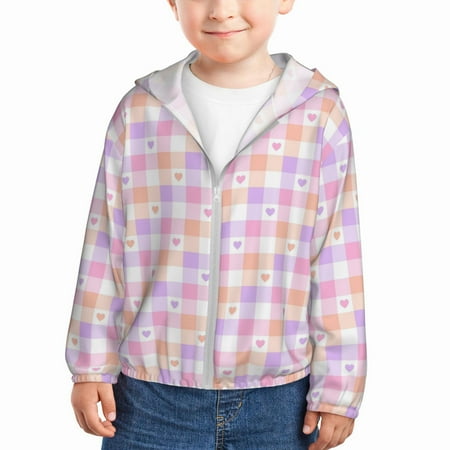 Vsdgher Heart Buffalo Plaid Kids Sun Protection Hoodie with Zip Rash Guard Tops Children s Long Sleeve Sun Protection Clothing - 18 Months
Vsdgher Heart Buffalo Plaid Kids Sun Protection Hoodie with Zip Rash Guard Tops Children s Long Sleeve Sun Protection Clothing - 18 Months