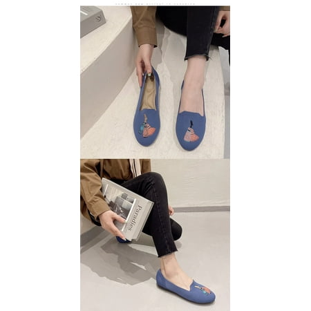 Round Toe Versatile Single Shoe For Women 2024 New Flying Woven Shoes Knitted Casual Oversized Women S Shoes-black rabbit
Round Toe Versatile Single Shoe For Women 2024 New Flying Woven Shoes Knitted Casual Oversized Women S Shoes-black rabbit