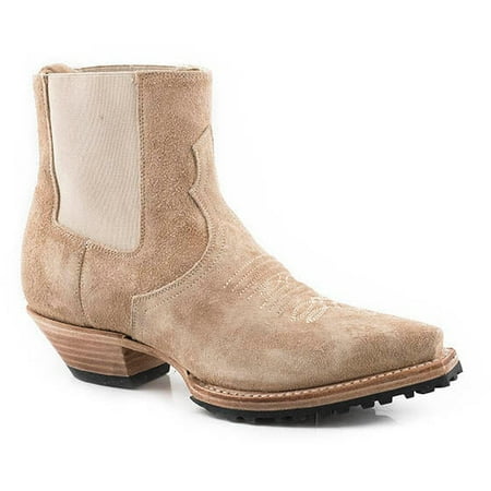 Women s Stetson Sequoia Suede Ankle Leather Boots Handcrafted Almond