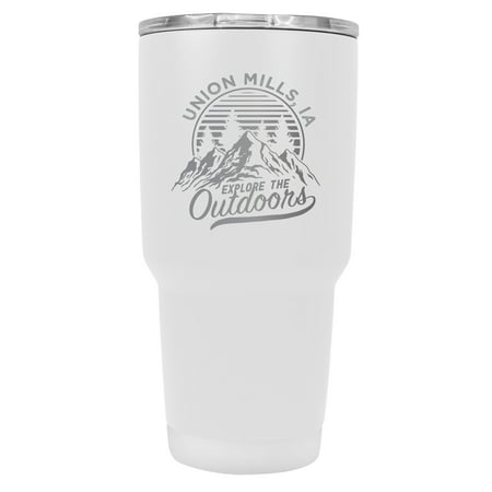 Union Mills Iowa Souvenir Laser Engraved 24 oz Insulated Stainless Steel Tumbler White White.
Union Mills Iowa Souvenir Laser Engraved 24 oz Insulated Stainless Steel Tumbler White White.