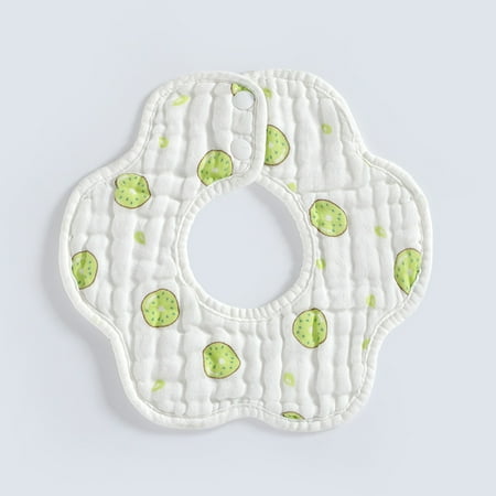 Baby cotton baby bib children s petal bib gauze drool towel