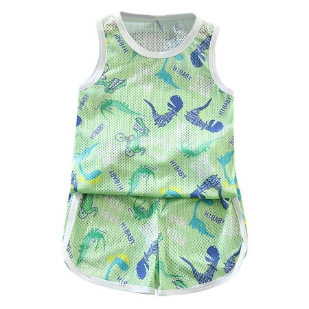 AIMAOMI Toddler Kids Baby Boys Girls Sleeveless Cartoon Dinosaur Floral Vest T Shirt Tops Shorts 2Pcs Set Summer Tracksuit Sleepwear Outfits H
AIMAOMI Toddler Kids Baby Boys Girls Sleeveless Cartoon Dinosaur Floral Vest T Shirt Tops Shorts 2Pcs Set Summer Tracksuit Sleepwear Outfits H