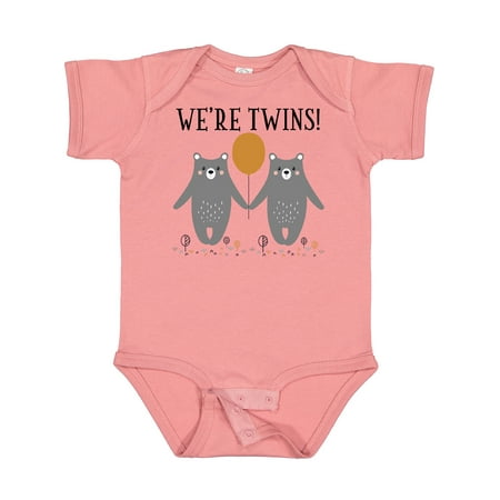 Inktastic Twins Baby Woodland Bears Gift Baby Boy or Baby Girl Bodysuit