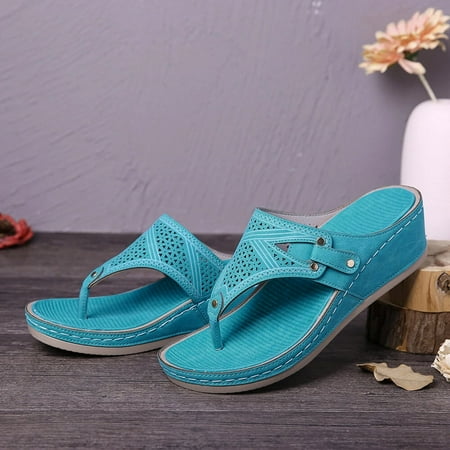 Woman Sandals AXXD Women s Shoes Fashion Metallic Decorated Candy Color Slippers With Flat Heels for New Trends Blue 10
Woman Sandals AXXD Women s Shoes Fashion Metallic Decorated Candy Color Slippers With Flat Heels for New Trends Blue 10