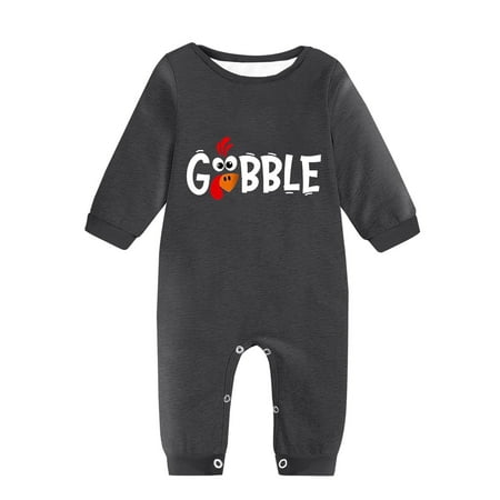 BAYAIXZ Toddler Romper Long Sleeved Round Neck Letter Printing Thanksgiving Romper Newborn Baby Boy Girl Long Sleeve Jumpsuits Bodyuit (Dark Gray 6-12 Months)
BAYAIXZ Toddler Romper Long Sleeved Round Neck Letter Printing Thanksgiving Romper Newborn Baby Boy Girl Long Sleeve Jumpsuits Bodyuit (Dark Gray 6-12 Months)