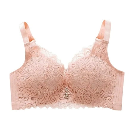 Fsqjgq Floral Lace Bras for Women Large Size Underwear Lingerie No Steel Ring Breathable Brassiere Beauty Back Push up Sleep Bra Pink 36
Fsqjgq Floral Lace Bras for Women Large Size Underwear Lingerie No Steel Ring Breathable Brassiere Beauty Back Push up Sleep Bra Pink 36