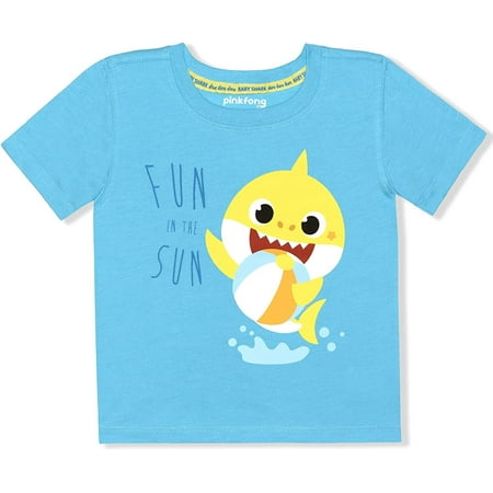 Baby Shark Boys Single Character Short Sleeve Tee Toddler