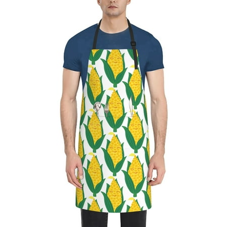 Adobk Aprons Adjustable Bib Aprons with 2 Pockets Cooking Kitchen Chef Apron for Women and Men-Men-Corn Cob
Adobk Aprons Adjustable Bib Aprons with 2 Pockets Cooking Kitchen Chef Apron for Women and Men-Men-Corn Cob