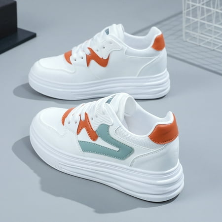 Women‘s Platform Colorblock Skate Shoes Casual Round Toe Breathable Lace Up Sports Shoes Lightweight Low Top Sneakers
Women‘s Platform Colorblock Skate Shoes Casual Round Toe Breathable Lace Up Sports Shoes Lightweight Low Top Sneakers
