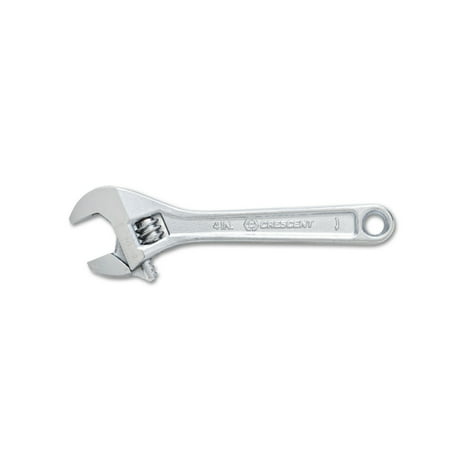 ADJUSTABLE WRENCH 4 CHROME CARDED