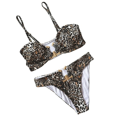 VKEKIEO Two-Piece Sets Swimsuit Sport Bra Style Padded Brown S
VKEKIEO Two-Piece Sets Swimsuit Sport Bra Style Padded Brown S