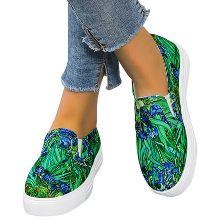 Cathalem Slip on Womens Shoes Casual Women s Casual Summer Print Flat Size Spring Fashion Shoes Large Canvas Ladies Flip Flops Green 7.5
Cathalem Slip on Womens Shoes Casual Women s Casual Summer Print Flat Size Spring Fashion Shoes Large Canvas Ladies Flip Flops Green 7.5