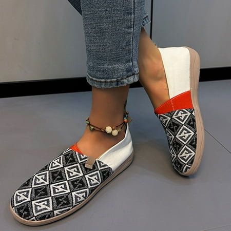 Shoes for Women Wide Fit Loafers Slip On Comfortable Casual Fashion Flat Casual Office Shoes Ladies Comfy Slider Low Wedge Heel Work Vintage Printed Women s Flat Shoes Thick Sole Summer Sneakers
Shoes for Women Wide Fit Loafers Slip On Comfortable Casual Fashion Flat Casual Office Shoes Ladies Comfy Slider Low Wedge Heel Work Vintage Printed Women s Flat Shoes Thick Sole Summer Sneakers